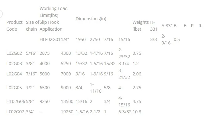 CLEVIS SLIP HOOKS WITH LATCH H331/A331