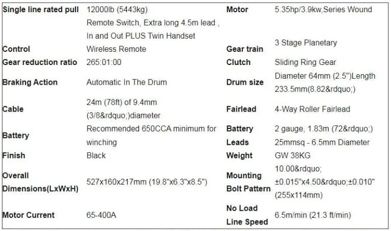 12v Stainless Steel Electric Winch For Boat
