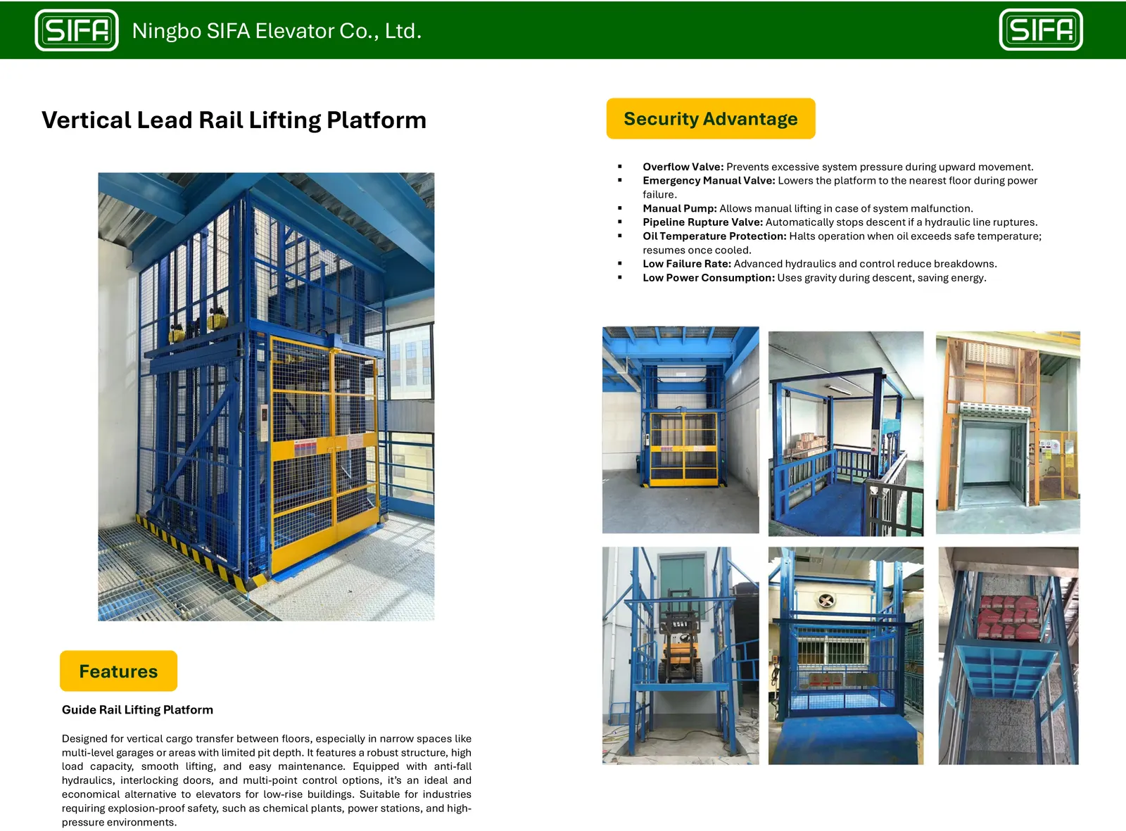 Hydraulic Elevator